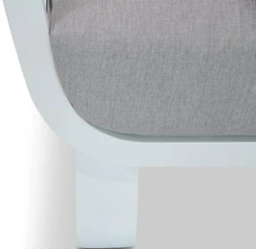 Santika Furniture Santika Sovita Stoel-bank Loungeset Aluminium Wit 3-delig