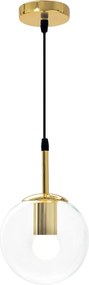 Plafondlamp hangende gouden glazen bol APP686-1CP