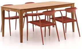 Manifesto Cavone/Bruca 170cm dining tuinset 5-delig stapelbaar