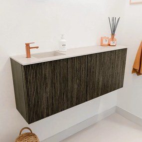 Mondiaz Joya DLux 100cm toiletmeubel shadow met wastafel faye links 1 kraangat meli