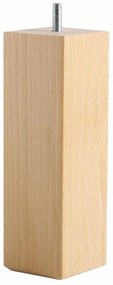 Set van 4 poten voor bedbodem, vierkant, hoogte. 17 cm
