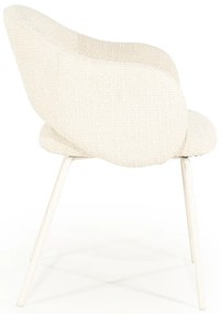 By-Boo Story Wit-frame Eetkamerstoel Beige
