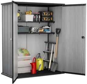 Keter high store opbergkast - 139,5x77x170 cm.