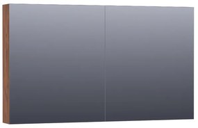 BRAUER Plain Spiegelkast - 120x70x15cm - 2 links/rechtsdraaiende spiegeldeuren - MFC - viking shield SK-PL120VS