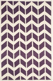 Handgetuft hoogpolig wollen vloerkleed Brenna