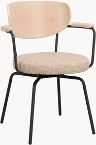 Gestoffeerde draaistoelen Merrick, 2-delig