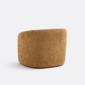 Fauteuil in fijne chenille, LANDINE