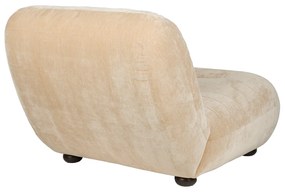 Dutchbone Wyatt Lounge Fauteuil Velours Beige