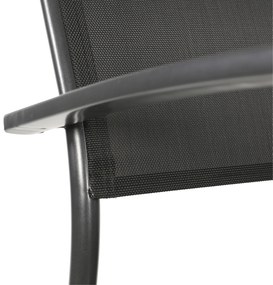 Lesli Living  Tuinstoel Stapelbaar - Prego - Antraciet - Lesli Living