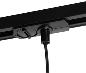 Modern railsysteem met 5 hanglampen donker brons 1-fase - Iconic Frini Modern G9 Binnenverlichting Lamp