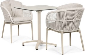 Tuinset 2 personen 707 cm Rope Zand/Beige Lifestyle Garden Furniture Monaco/Marano