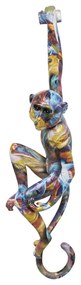 Kare Design Hanging Ape Colorful Kleurrijke Aap Wanddeco