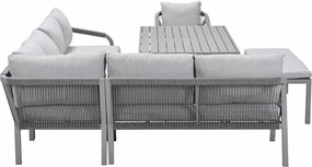 Garden Impressions Tarera lounge dining set 7-delig R - taupe