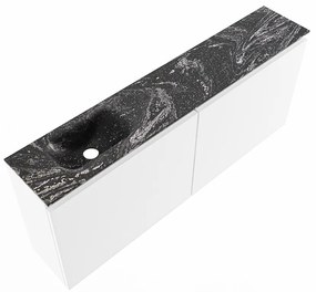 Mondiaz Ture DLux toiletmeubel 120cm talc met wastafel lava links zonder kraangat