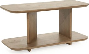 Design Bijzettafel Eikenhout Bruin - 90 X 40cm.