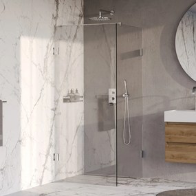 Brauer Void Carving profielloze douchecabine 80x80cm chroom