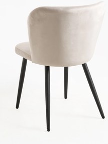 Pak 4 Fluwelen Luk Stoelen