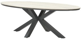 Garden Impressions Tulli tuintafel 280 x 140 cm ovaal - light teak Vironwood
