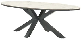 Garden Impressions Tulli tuintafel 280 x 140 cm ovaal - light teak Vironwood