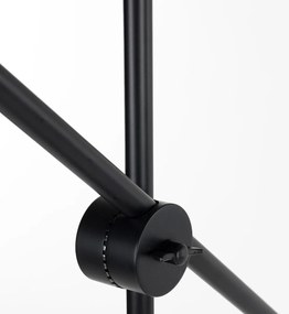 Zuiver Belle Black Design Vloerlamp Verstelbaar Walnoot Zwart