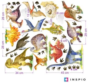 INSPIO Dinosaurussen - Muurstickers