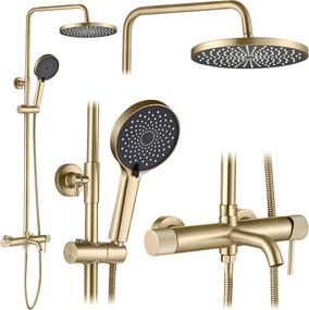 Doucheset Rea Lungo Stripe Brush Gold
