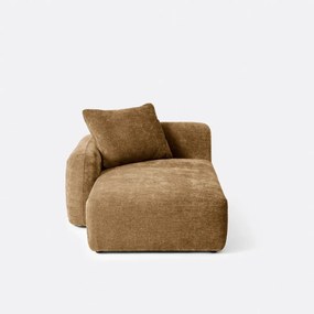 Linker longchairelement, voor modulaire bank, in jacquard chenille, AMAD