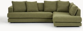 Bouclé hoekbank Tribeca (3-zits)