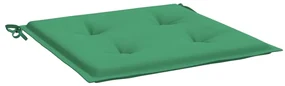 vidaXL Tuinstoelkussens 6 st 50x50x3 cm stof groen