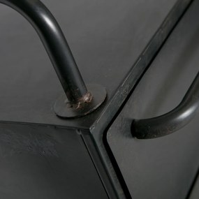 BePureHome Black Beauty Zwarte Kast Op Wielen - 75x39x144cm.