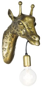 Vintage wandlamp messing - Animal Giraf Landelijk E27 Binnenverlichting Lamp
