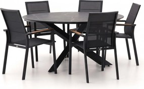 Diningset Bellagio  | 5 personen | Tuinset sintered stone | 6-delig | Kees Smit Tuinmeubelen