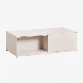 Rechthoekige Salontafel 120x60 Cm In Mdf Kivora Gardenia Wit - Sklum