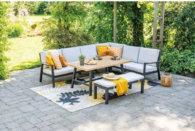 Garden Impressions Lissabon lounge dining set 5-delig L of R - valley sand
