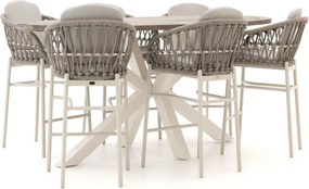 Barset Bellagio | 6 personen teakhout | Tuinset stapelbaar | 7-delig | Kees Smit Tuinmeubelen