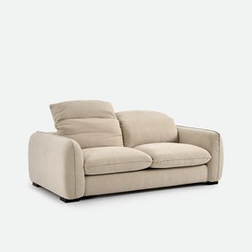3-zits slaapbank in gemêleerd polyester, met hoofdsteunen, ISLA