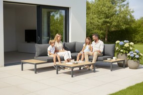 Loungeset 4 personen Aluminium Grijs Lifestyle Garden Furniture Palm Beach