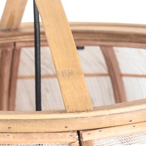 Smart hanglamp bruin 58 cm incl. Wifi G95 - Pascal