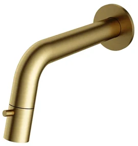 Hotbath Dude Fonteinkraan inbouw - uitloop 18.6cm - inkortbaar - PVD - geborsteld messing UW001BBP