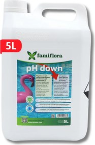 Famiflora pH down vloeibaar 5L - verlaagt de pH-waarde van je zwembad of spa!