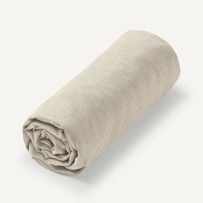 Hoeslaken in gewassen linnen, Elina voor dikke matras