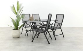 Royal Garden Balero verstelbare tuinset strekmetaal 160x90 cm.