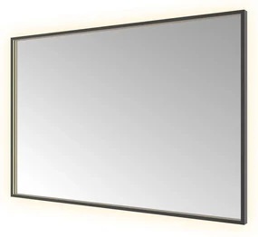 Hotbath &More Square rechthoekige spiegel 120x80cm geborsteld zwart PVD