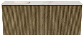 Mondiaz Joya DLux 100cm toiletmeubel dusk met wastafel faye links zonder kraangat frappe