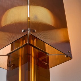 Lamp in gekleurd acryl, Akrilona