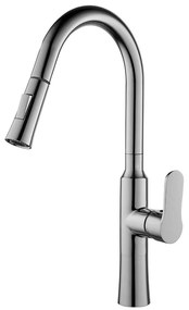 Sanigoods Timothy keukenmengkraan met uittrekbare uitloop chroom