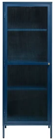Smalle Wandkast Blauw - 58x40x160cm.