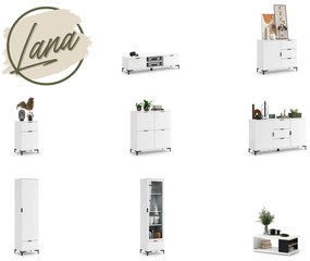 LANA wit - SALONTAFEL MET LEGPLANK