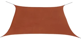 vidaXL Zonnescherm vierkant 2x2 m oxford stof terracottakleurig