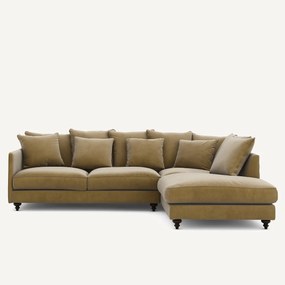 Fluwelen hoekslaapbank, Lazare